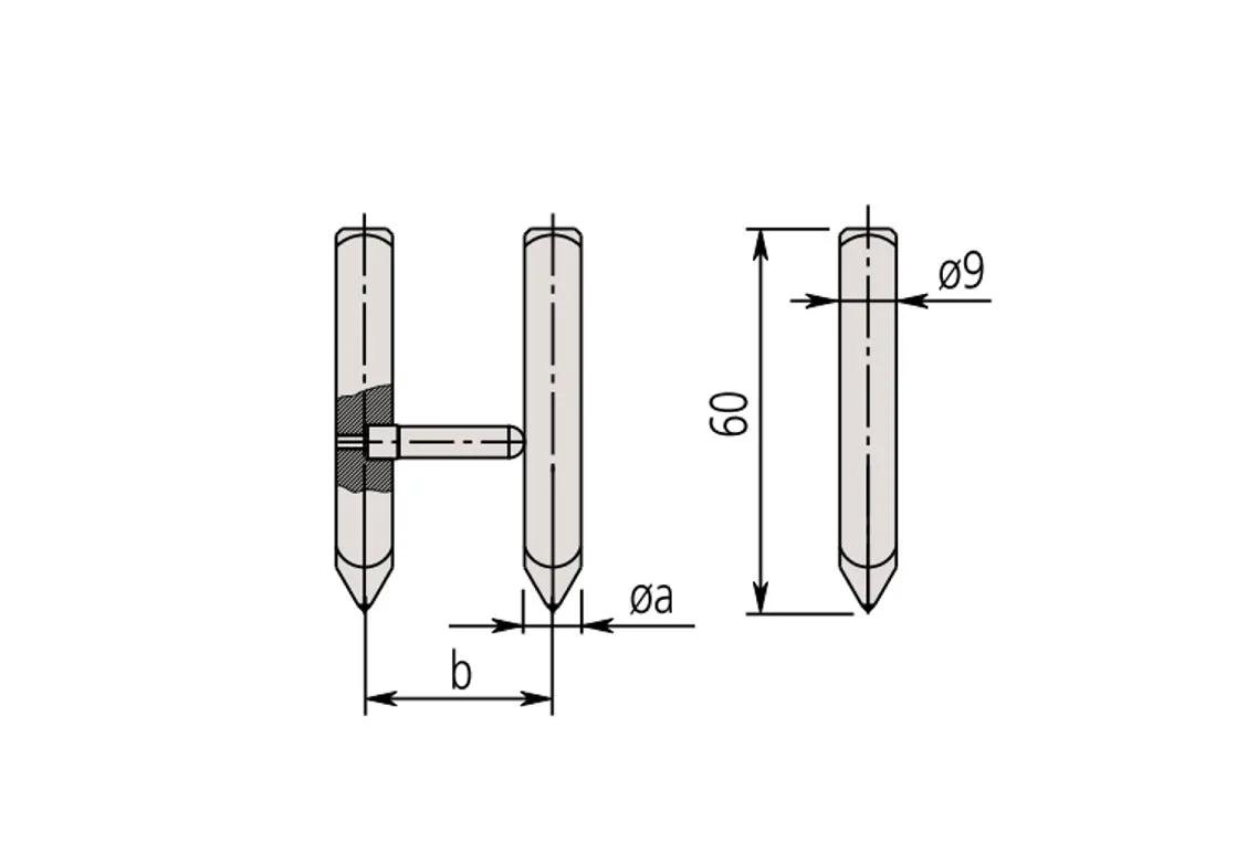 07CZA061 Mitutoyo Scriber Type Jaw for 552-Series Caliper
