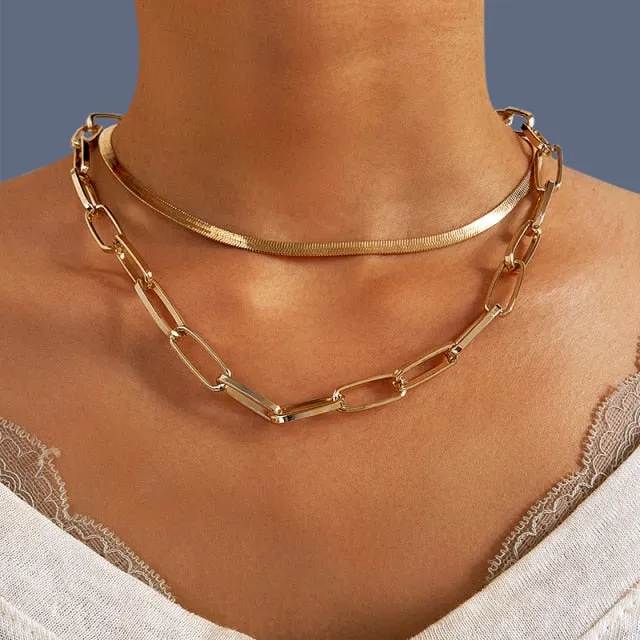 17KM New Multilayer Cross Gold Pendant Necklaces For Women Punk Letter Choker Necklace 2020 Fashion Words Jewelry Party Gift