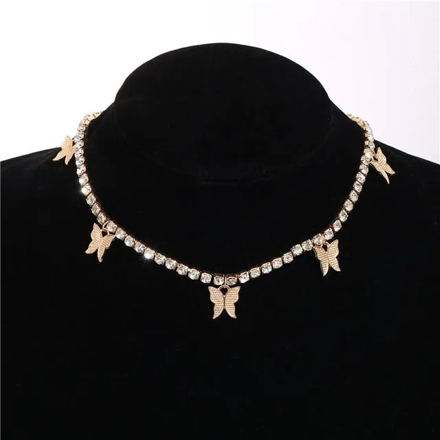 17KM New Multilayer Cross Gold Pendant Necklaces For Women Punk Letter Choker Necklace 2020 Fashion Words Jewelry Party Gift