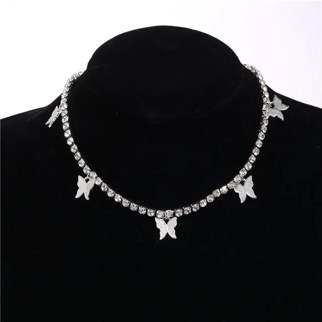 17KM New Multilayer Cross Gold Pendant Necklaces For Women Punk Letter Choker Necklace 2020 Fashion Words Jewelry Party Gift