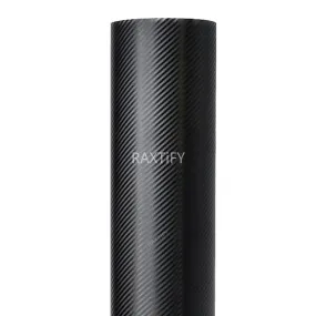3D Matte Black Carbon Fiber Vinyl Wrap