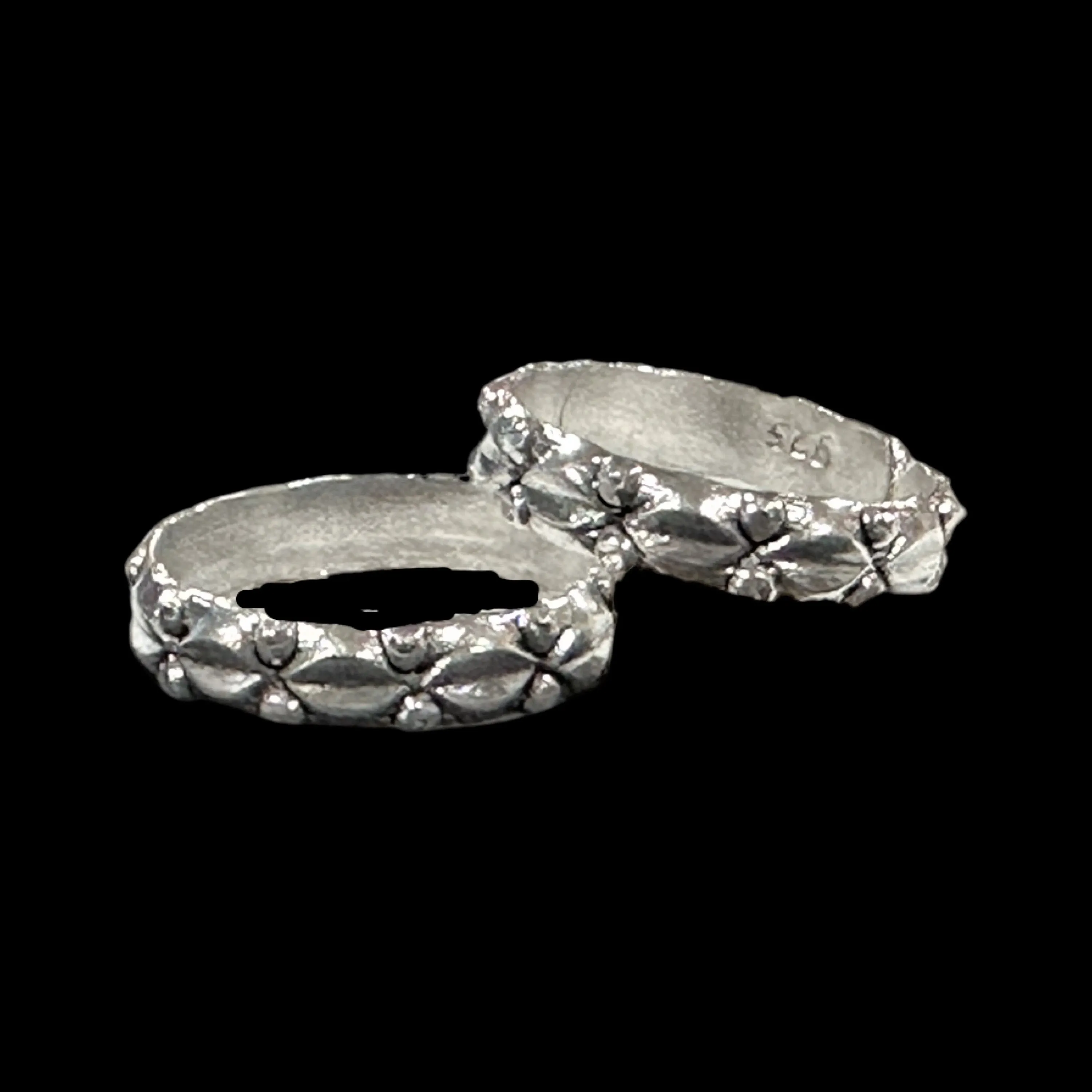 925 Sterling Silver Oxidized Toe-rings - Design #01