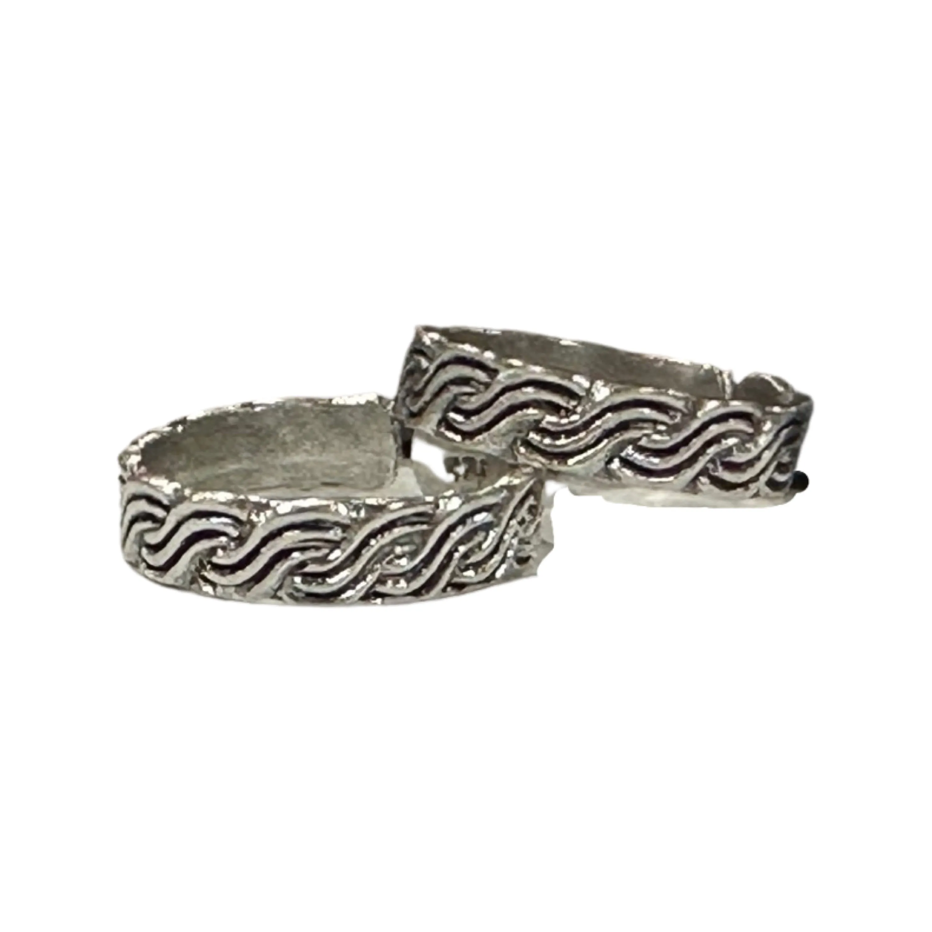 925 Sterling Silver Oxidized Toe-rings - Design #07