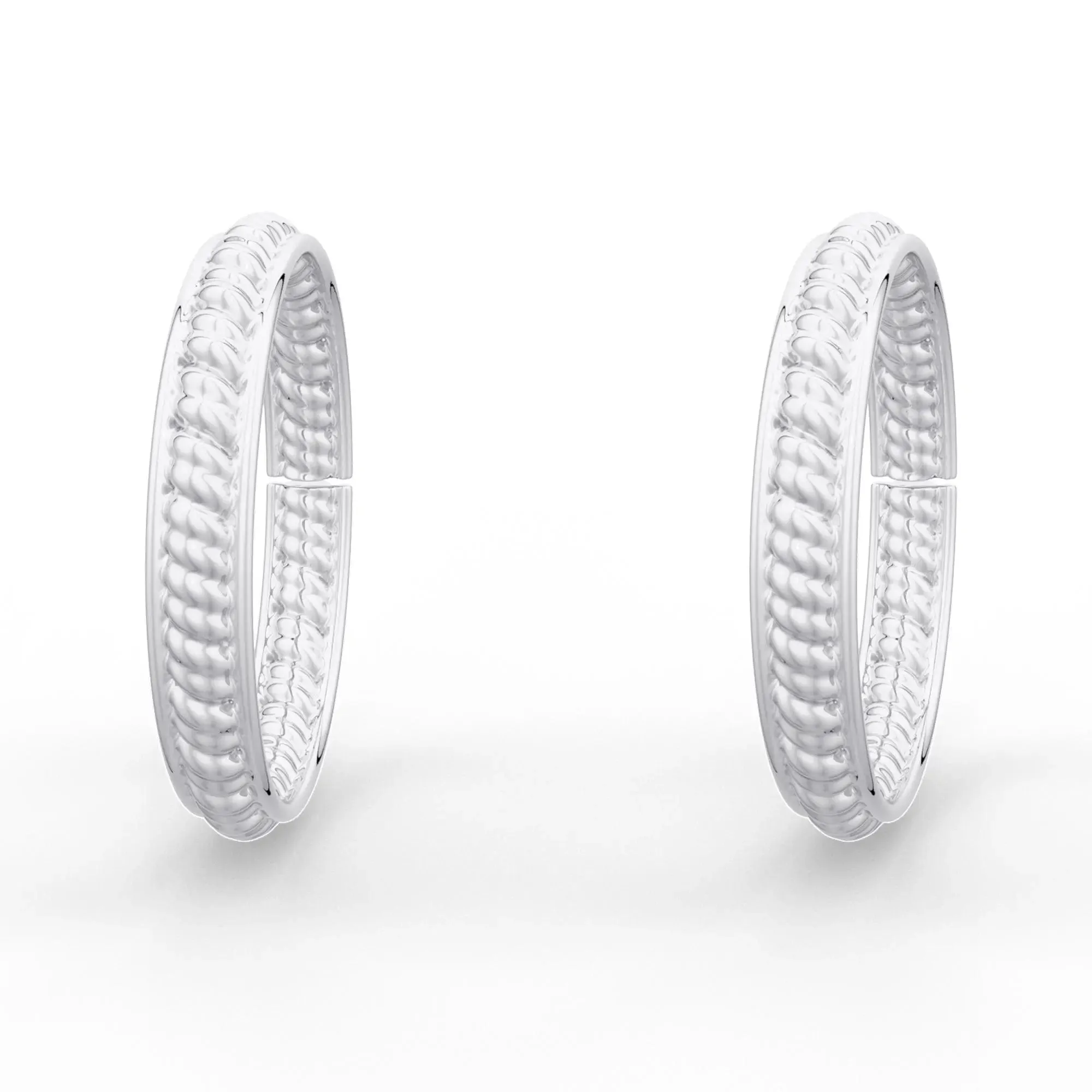 92.5 Sterling Silver Twisted Wire Toe Ring