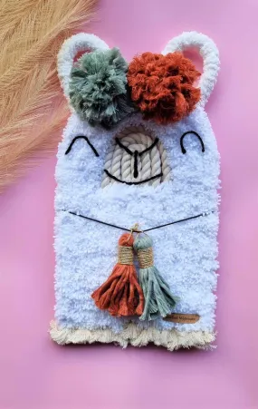Alpaca Macrame Decor | Lama Wall Hanging | 20cmx35cm