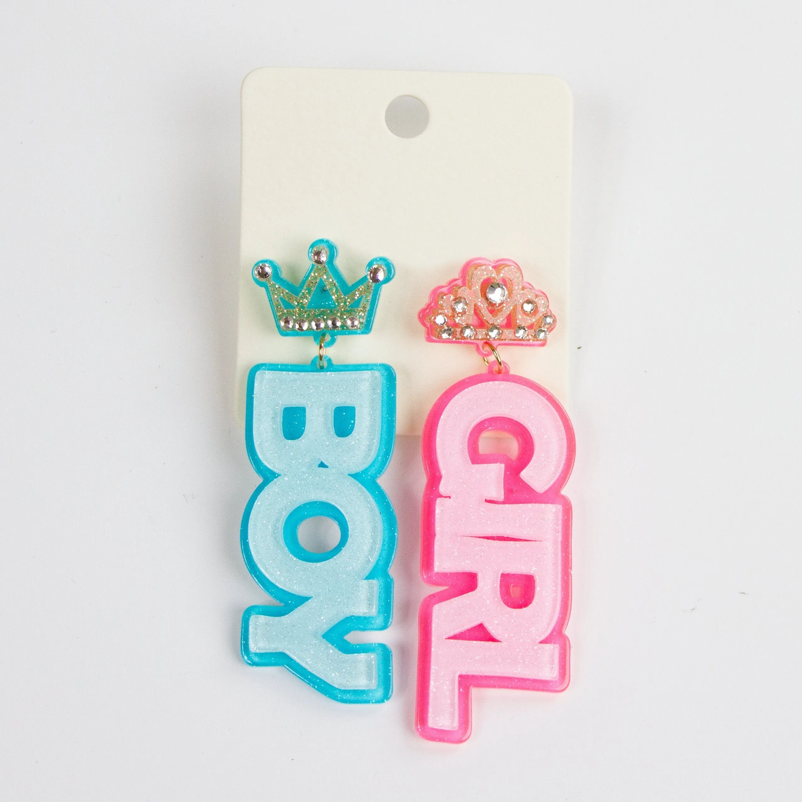 Baby Shower Girl Boy Earrings