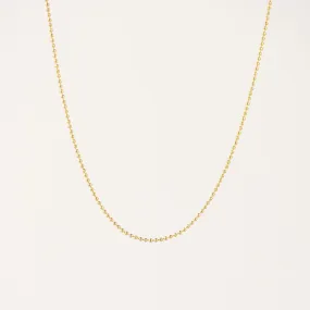 Ball Chain Necklace Gold
