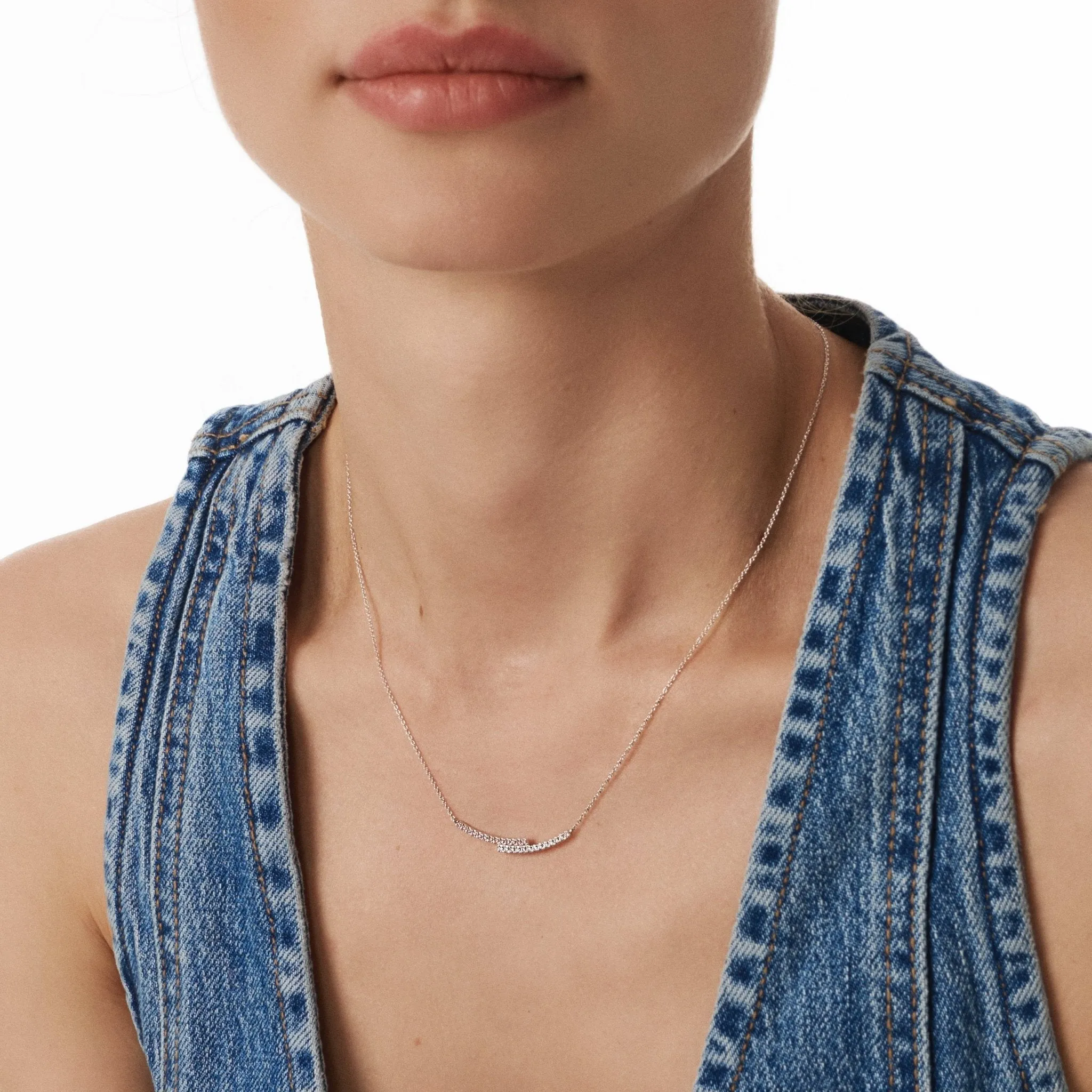 Ballerina pink diamond necklace