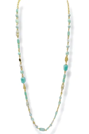 Be The Light Green Beaded Necklace