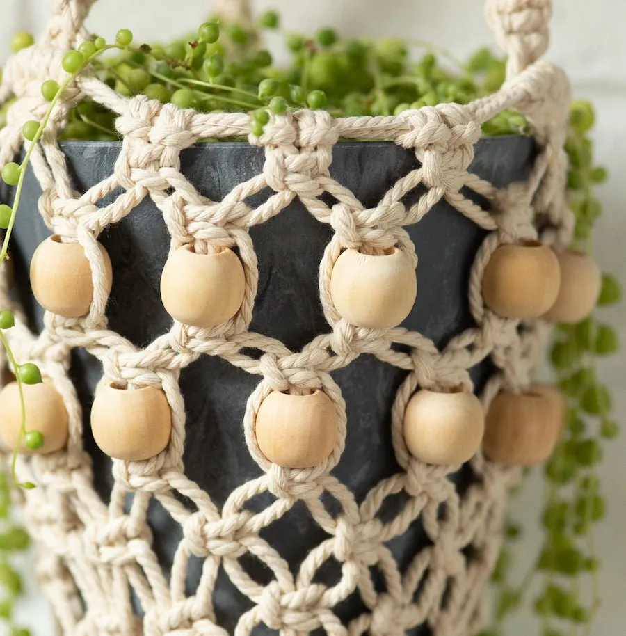 Beaded Plant Hanger Macrame Kit