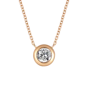 Bezel necklace 0.3ct