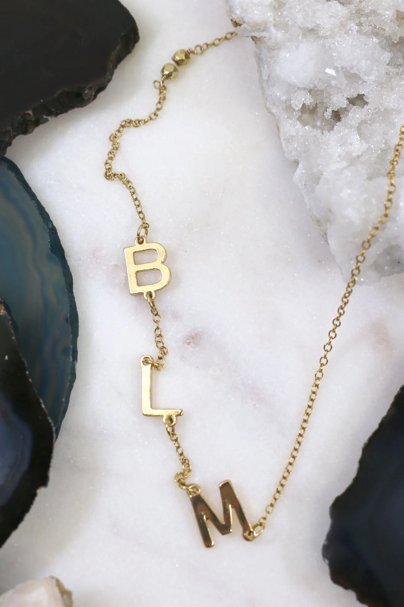 BLM // Black Lives Matter Necklace, All Profits Donated, Gold or Silver // BH-N031