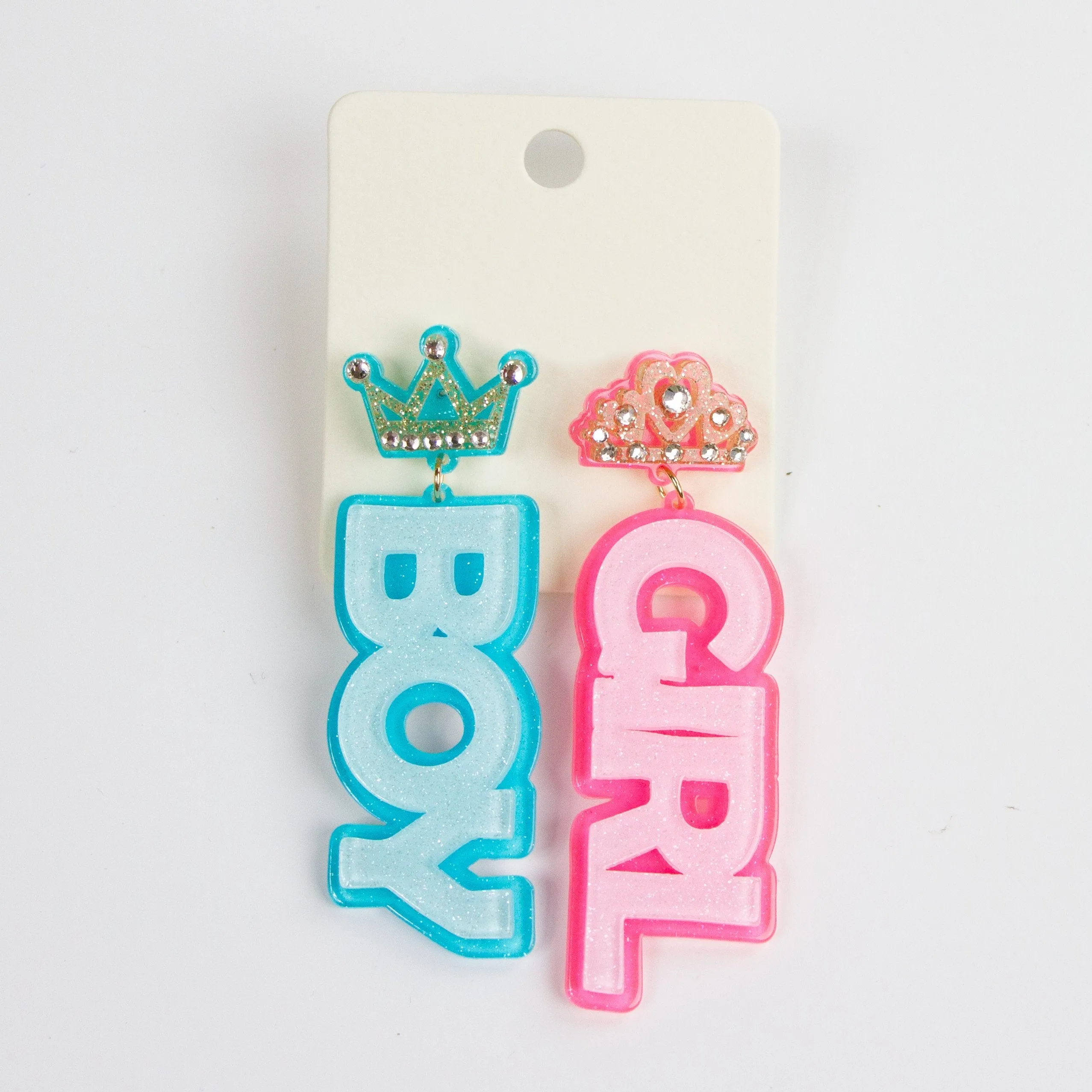 Blue Boy Beaded Earrings