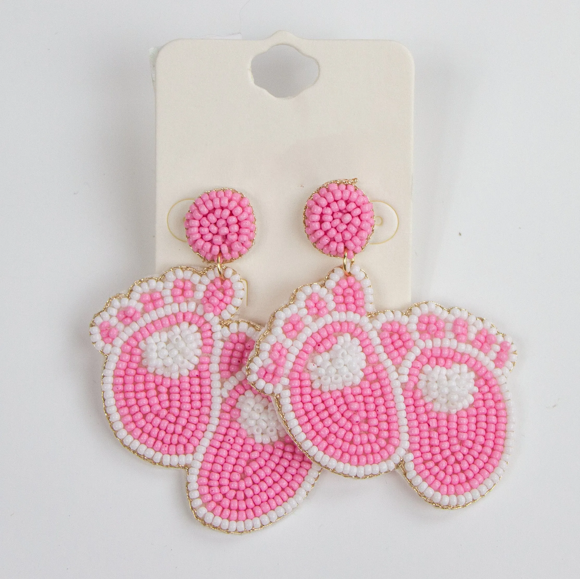 Blue Boy Beaded Earrings