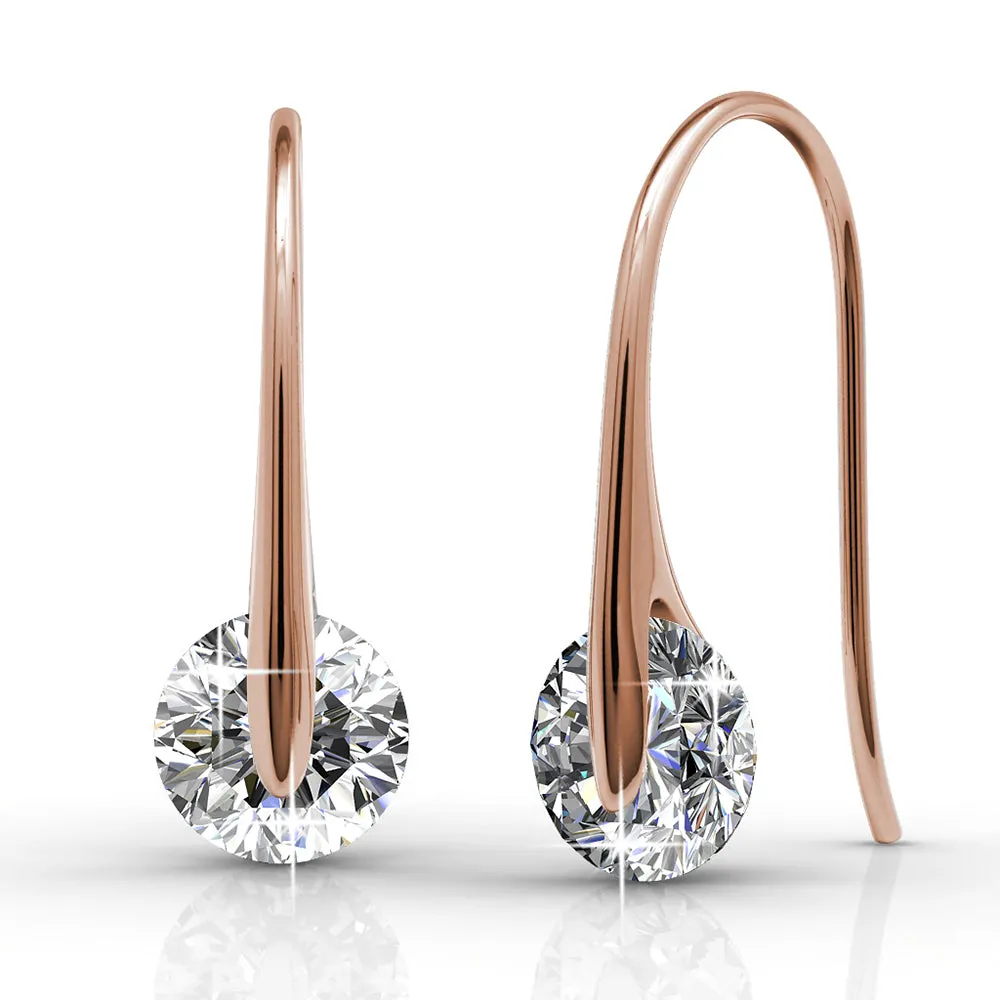 Boxed Tiara Crystal Earrings Embellished with SWAROVSKI Crystals