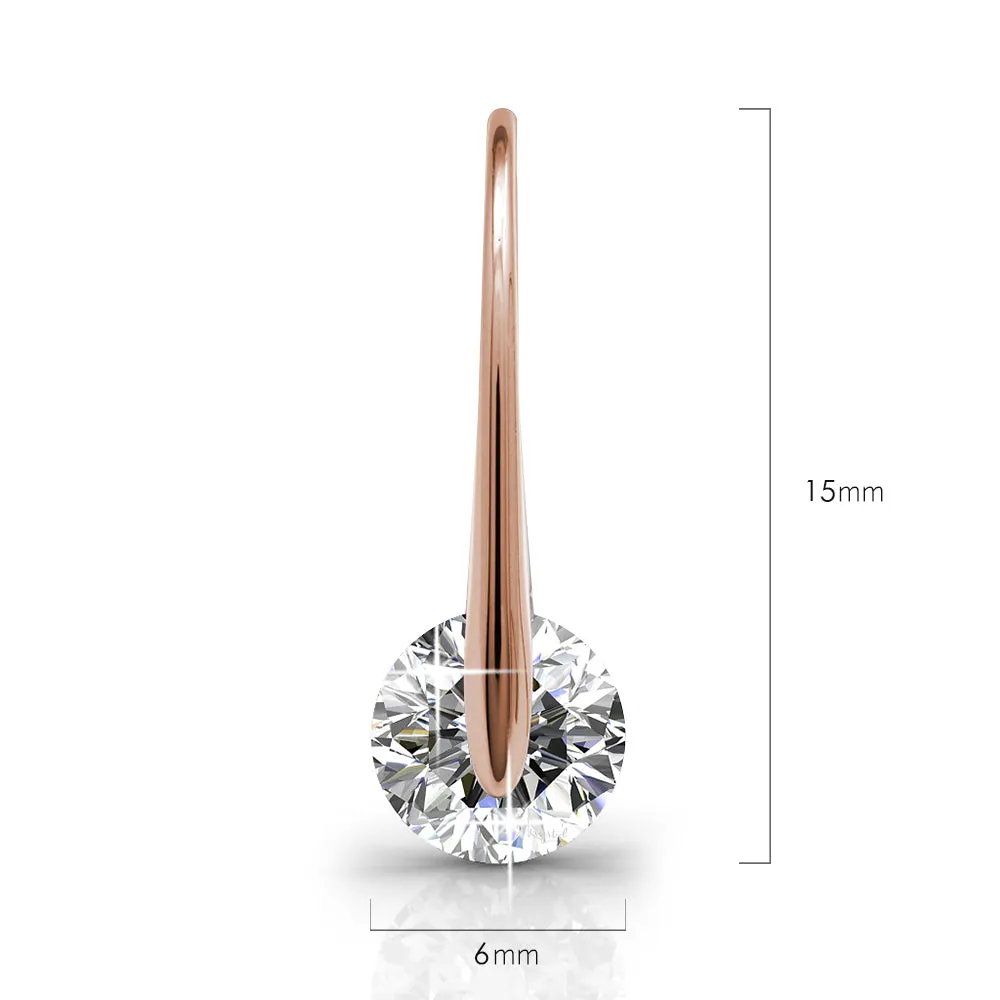 Boxed Tiara Crystal Earrings Embellished with SWAROVSKI Crystals