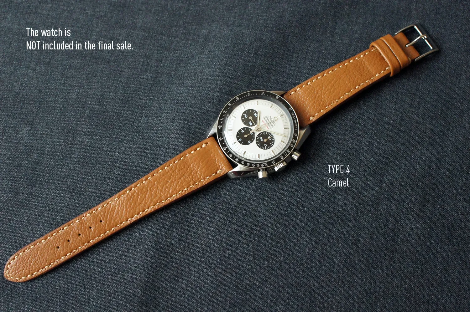 CAMEL TAN TEXTURED GOAT CUSTOM MADE STRAP