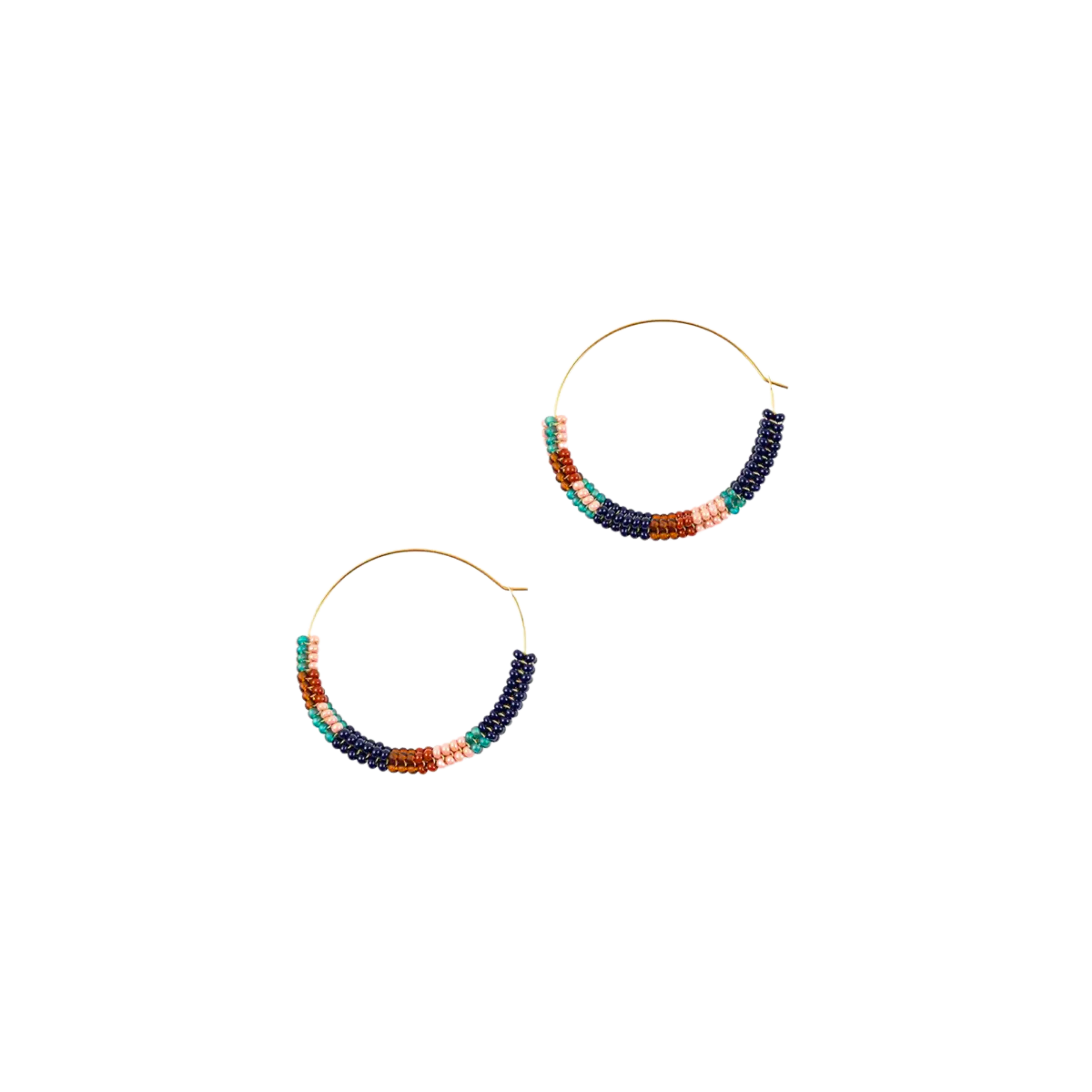 Color Block Hoop Earrings