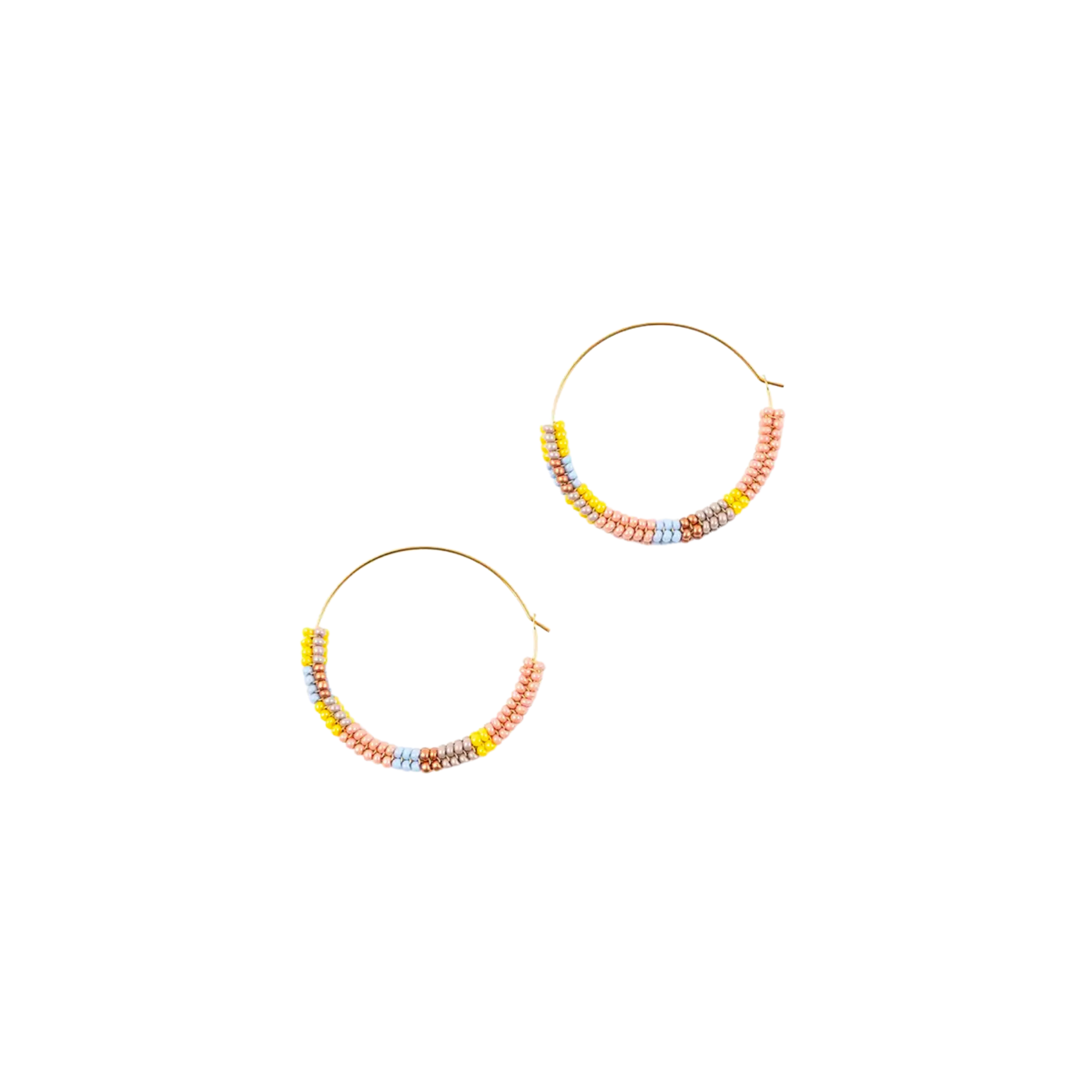 Color Block Hoop Earrings