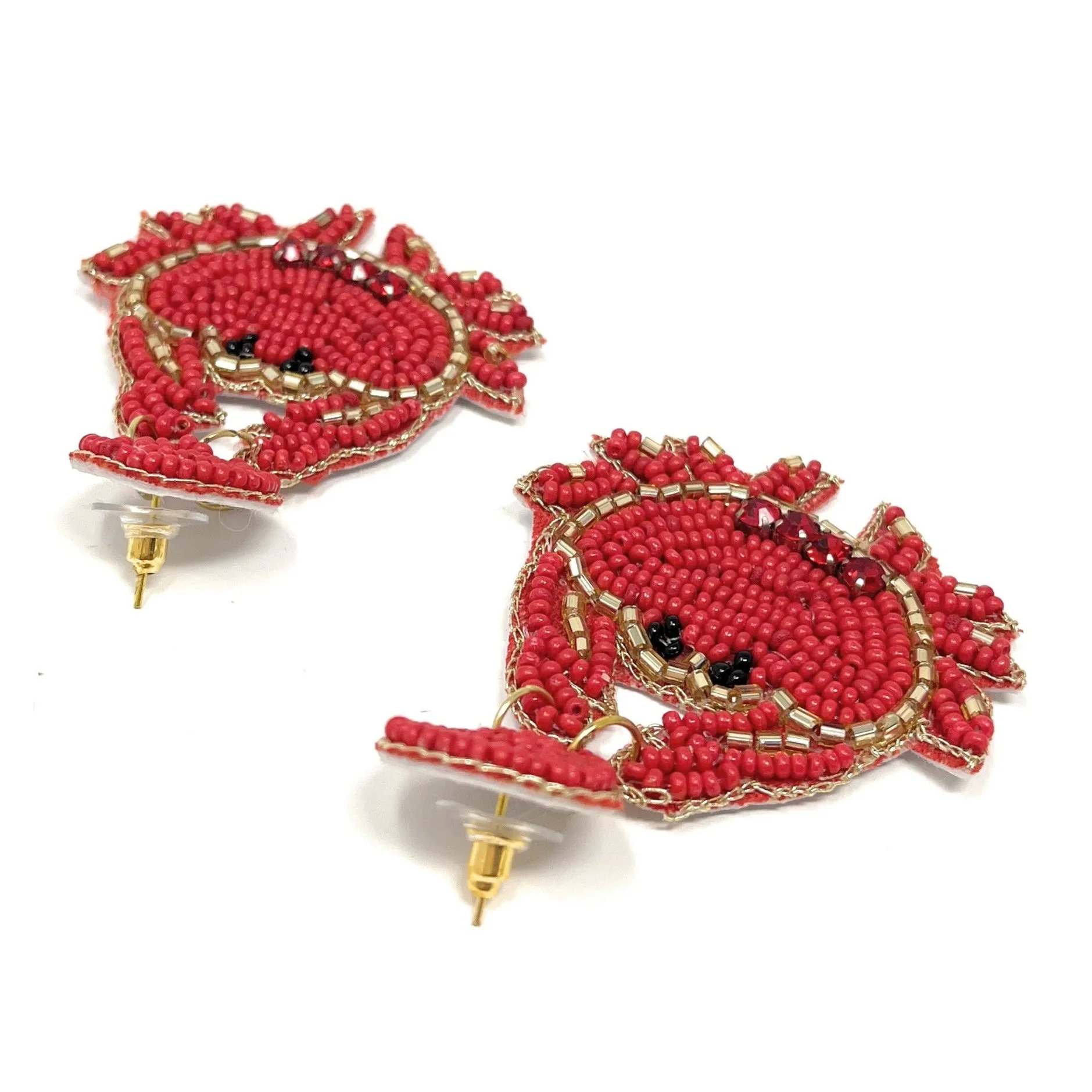 Crab Beaded Earrings