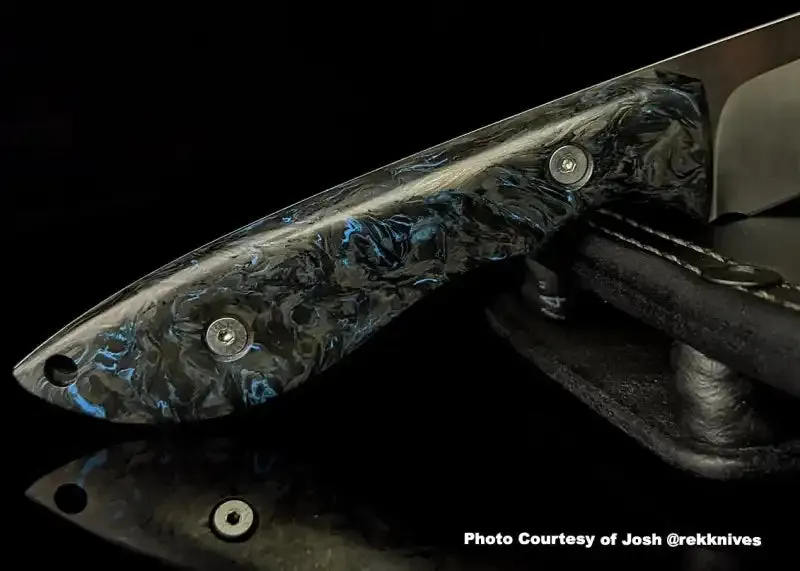 Dark Matter BLUE- Marbled Carbon Fiber by FAT Carbon