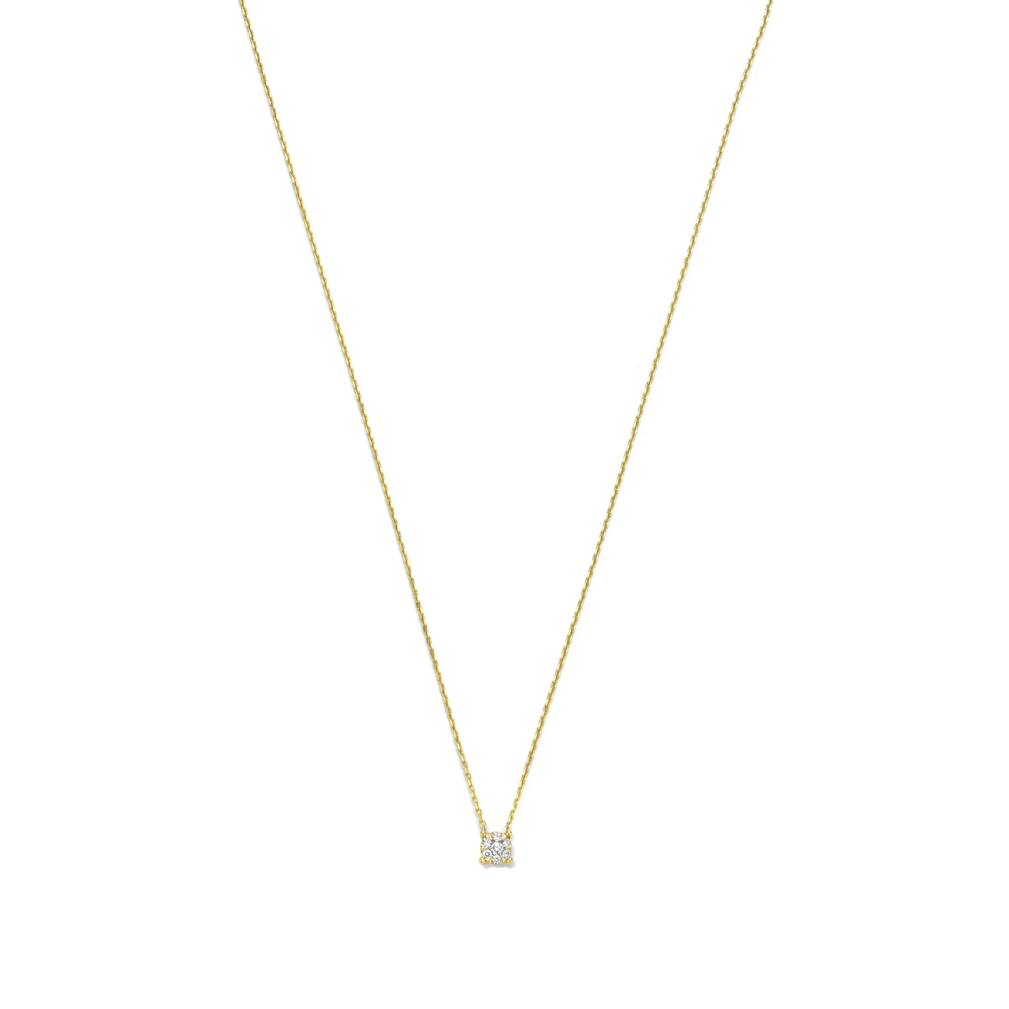 De la Paix Hanaé 14 karat gold necklace with diamond 0.08 carat