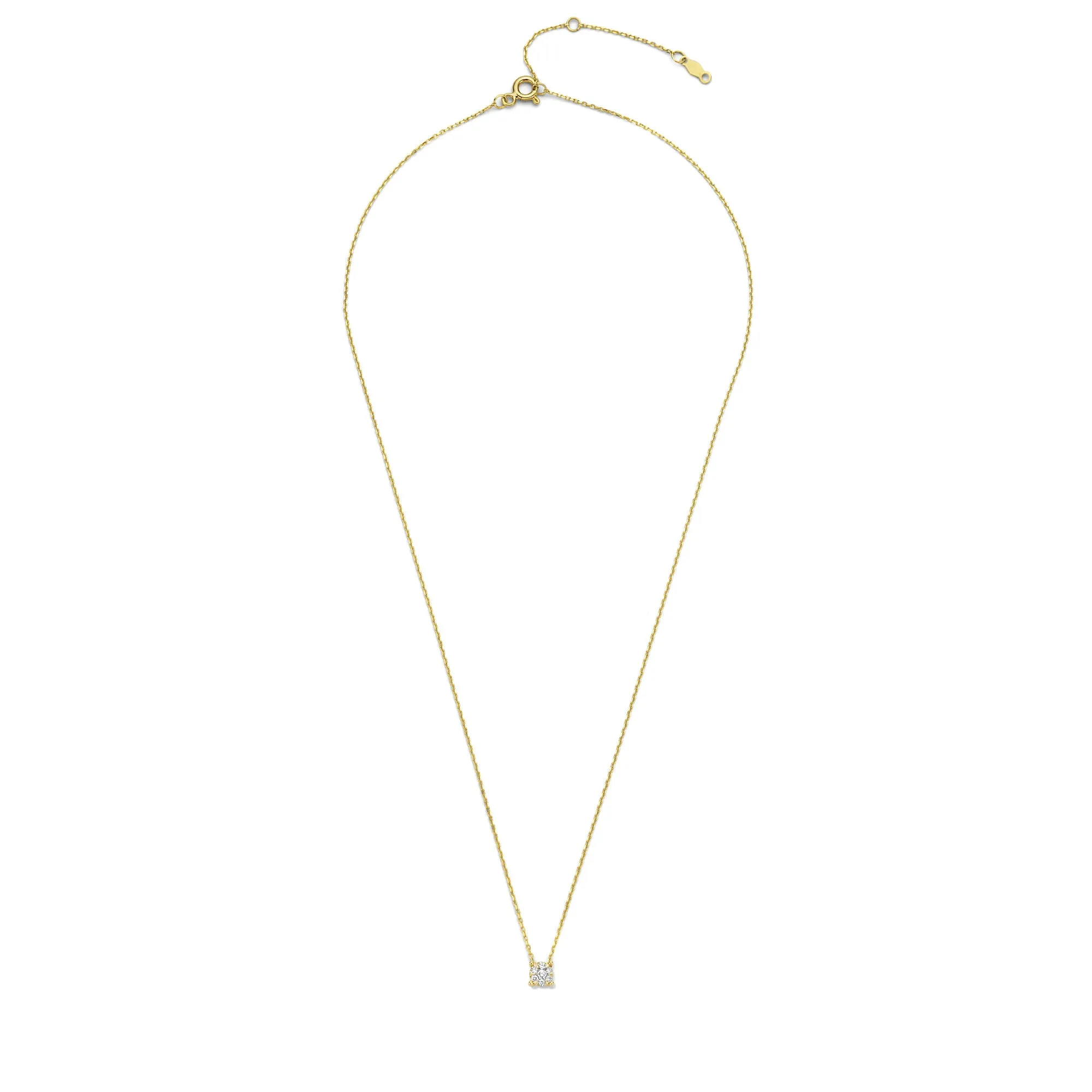 De la Paix Hanaé 14 karat gold necklace with diamond 0.08 carat