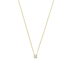 De la Paix Hanaé 14 karat gold necklace with diamond 0.08 carat