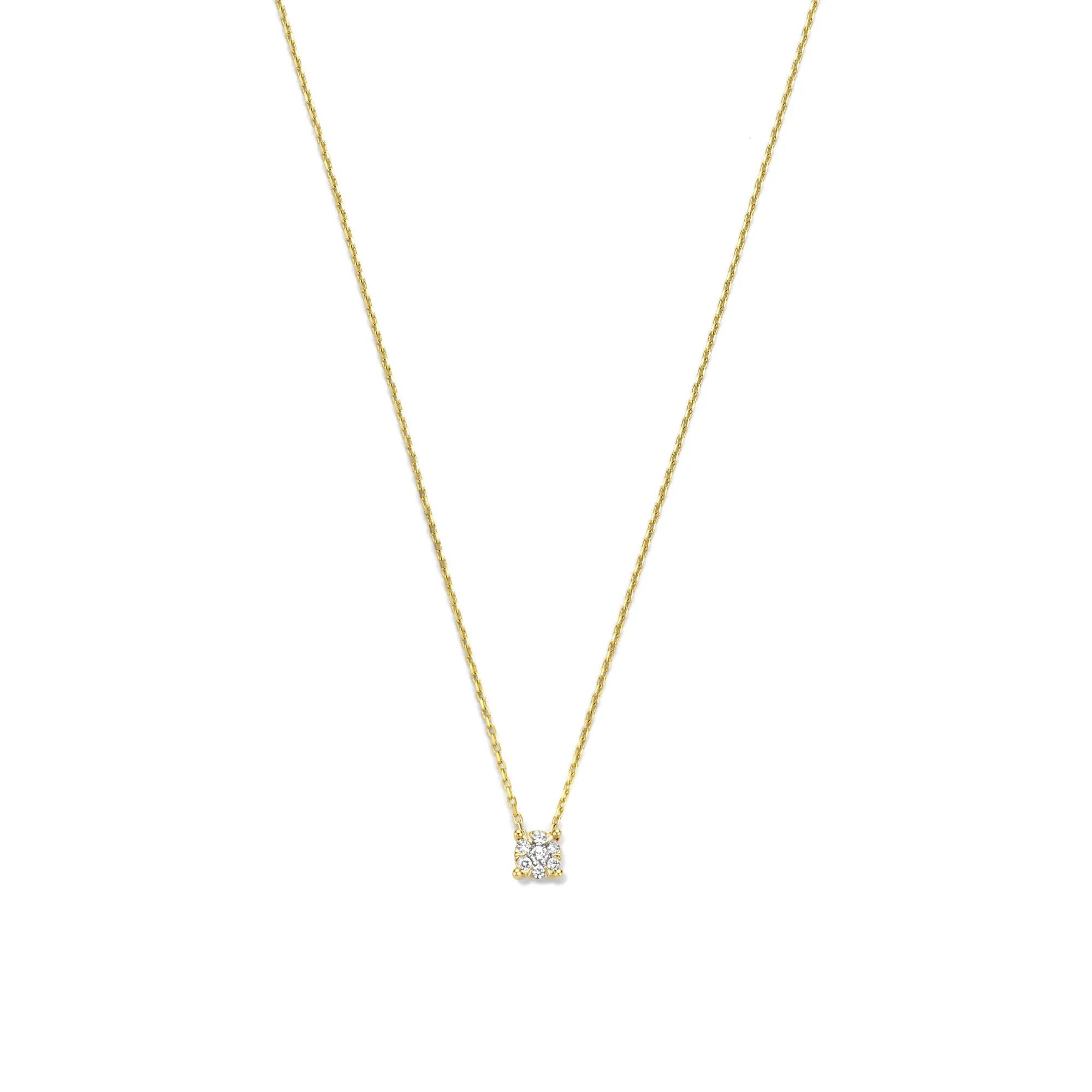 De la Paix Hanaé 14 karat gold necklace with diamond 0.08 carat