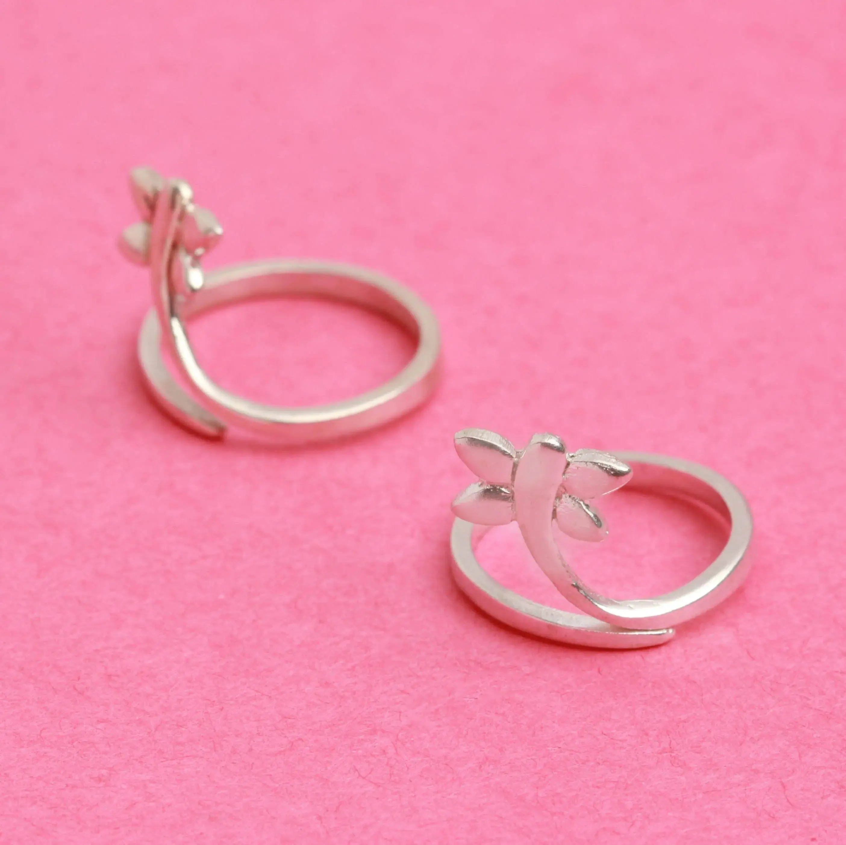 Dragon fly Sterling Silver Toe Ring (Pair)