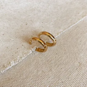 Earring GF Plain Clicker Hoop