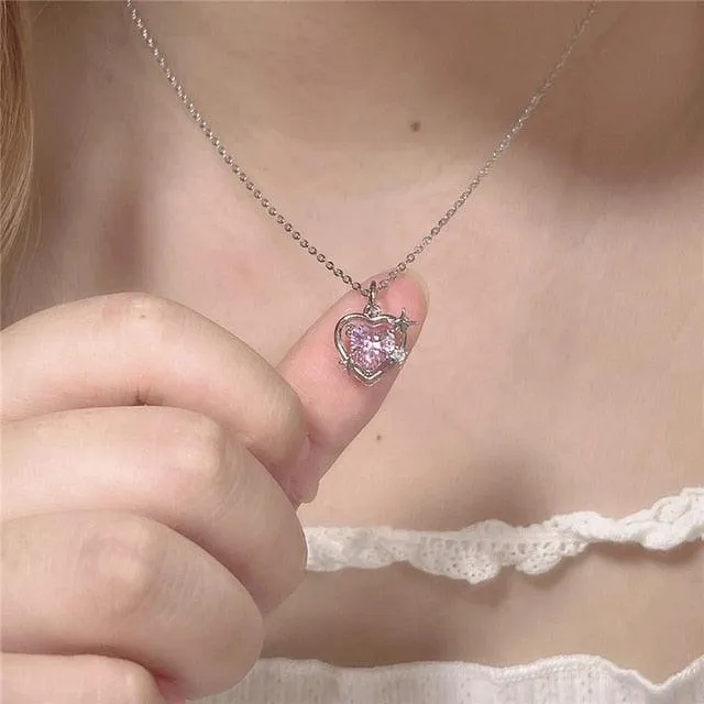 Enigmatic Neo-Gothic Heart Necklace