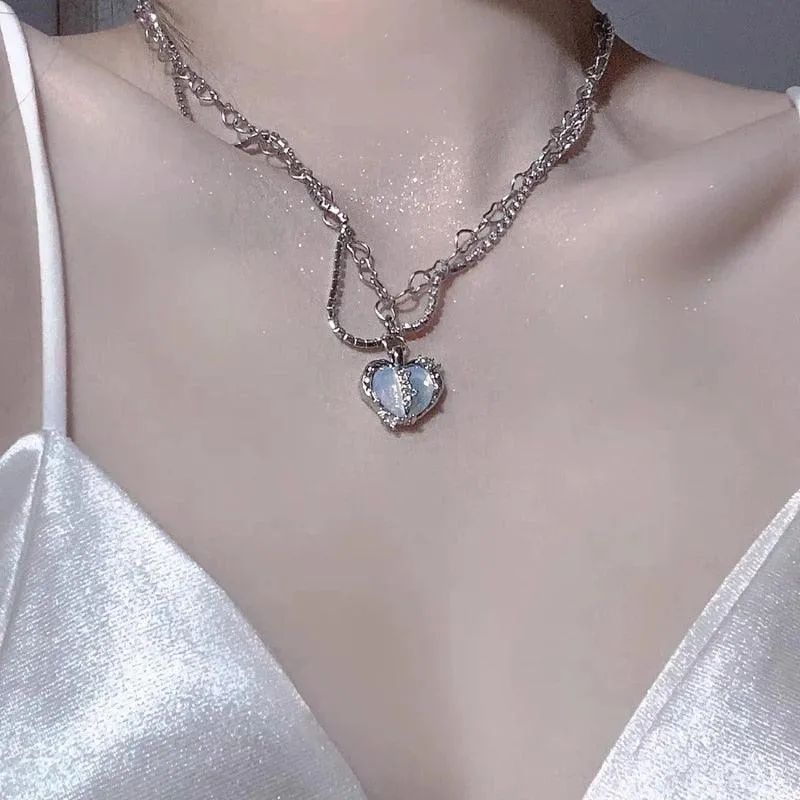 Enigmatic Neo-Gothic Heart Necklace