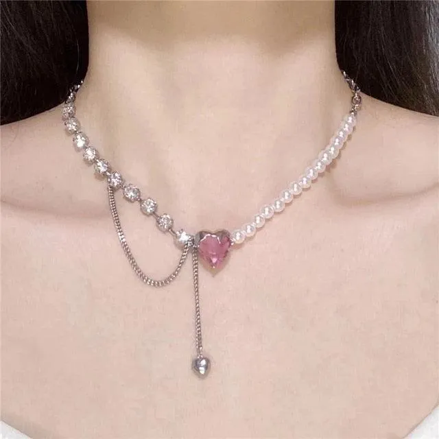 Enigmatic Neo-Gothic Heart Necklace