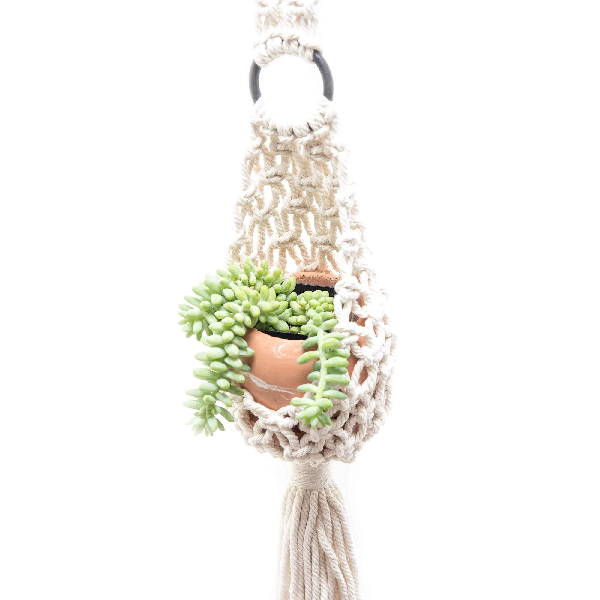 Extended Droplet Charming Macrame Plant Hanger