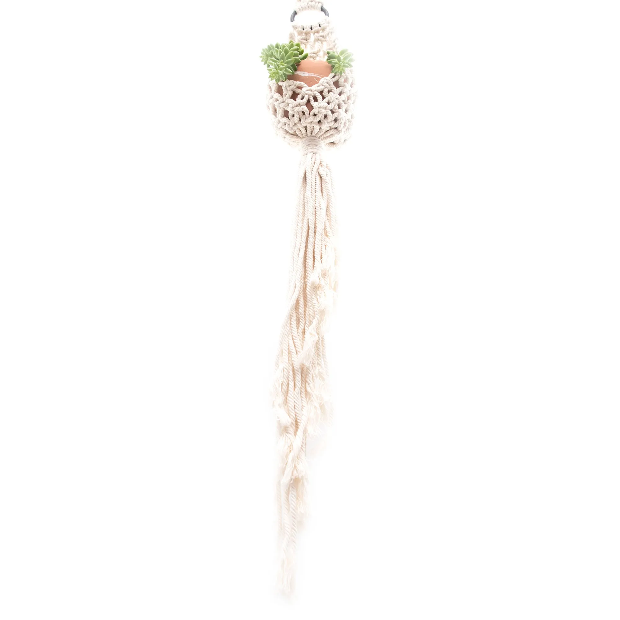 Extended Droplet Charming Macrame Plant Hanger