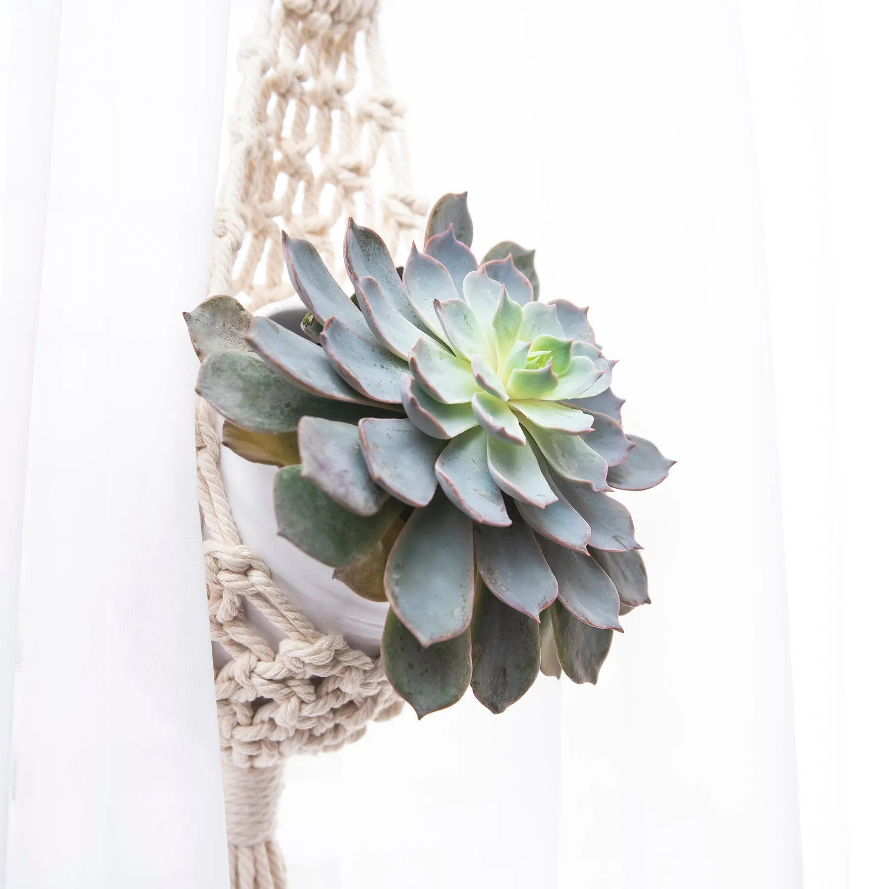 Extended Droplet Charming Macrame Plant Hanger