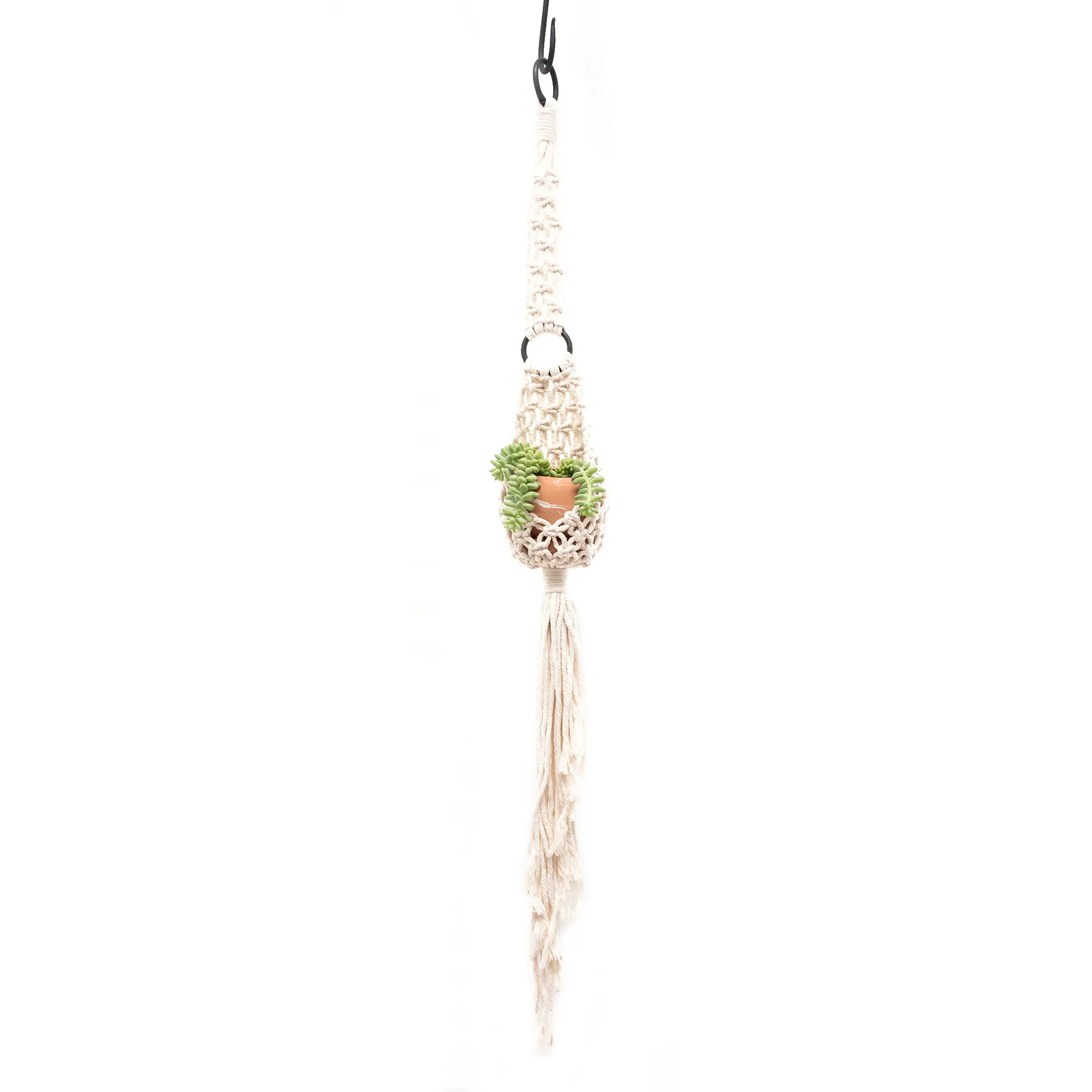 Extended Droplet Charming Macrame Plant Hanger