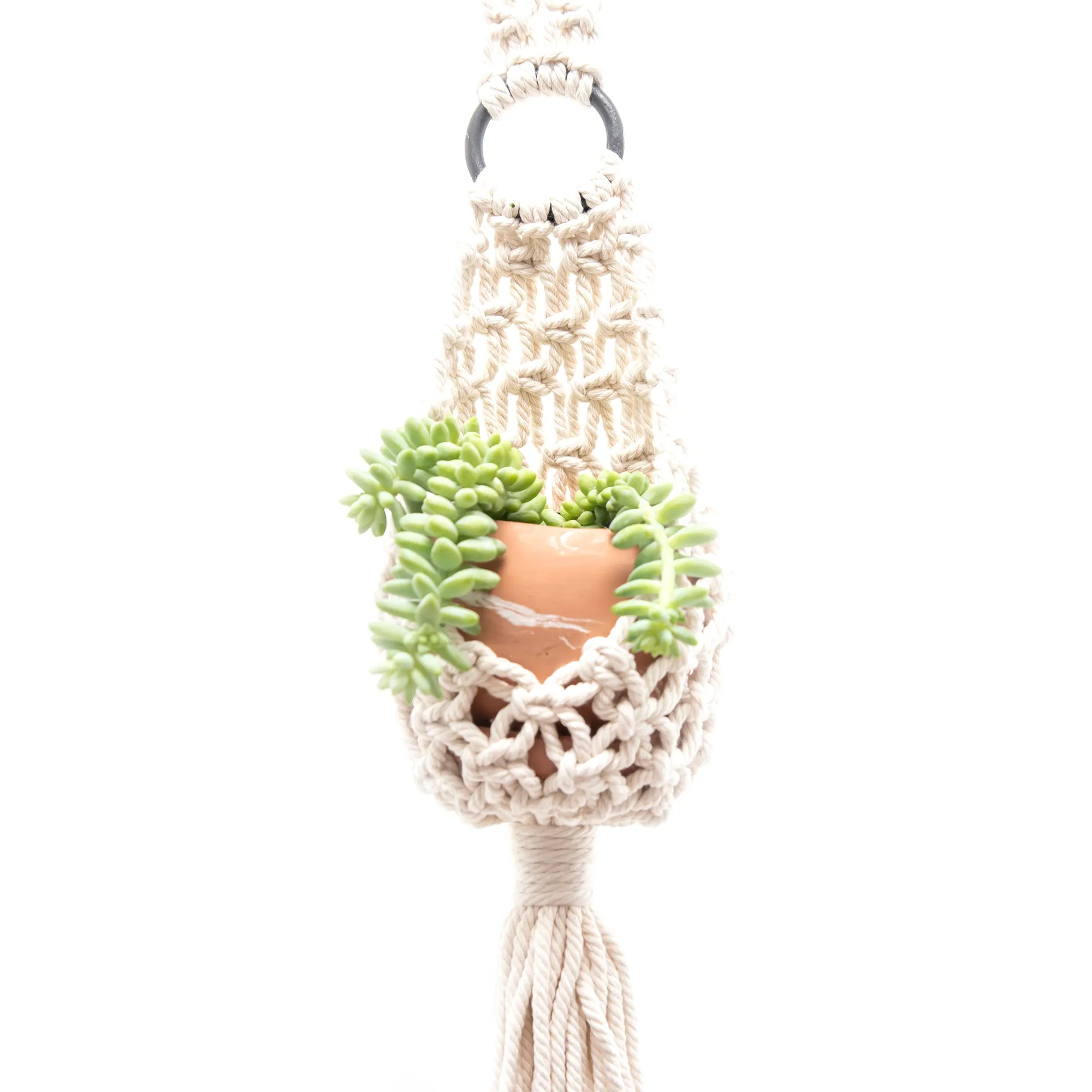 Extended Droplet Charming Macrame Plant Hanger