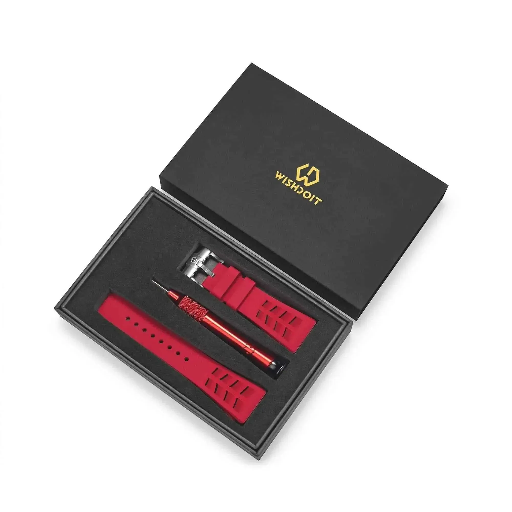 Fluoro Rubber Watch Strap | Red 22.5cm