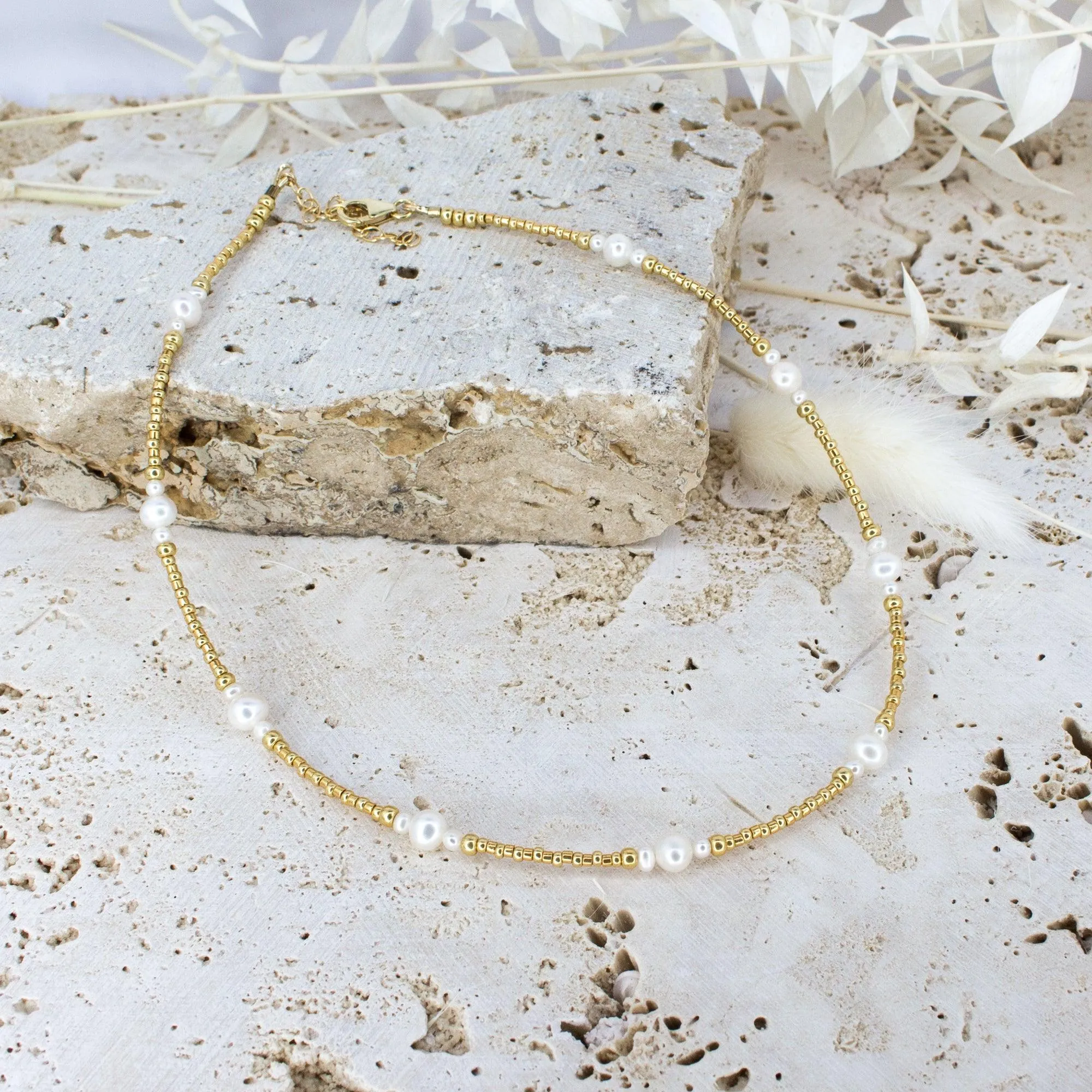 Freshwater Pearl Ancient Tides Choker Necklace