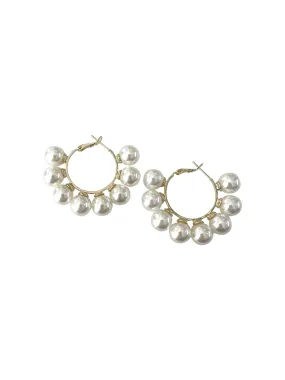 Gemelli Pearl Hoop