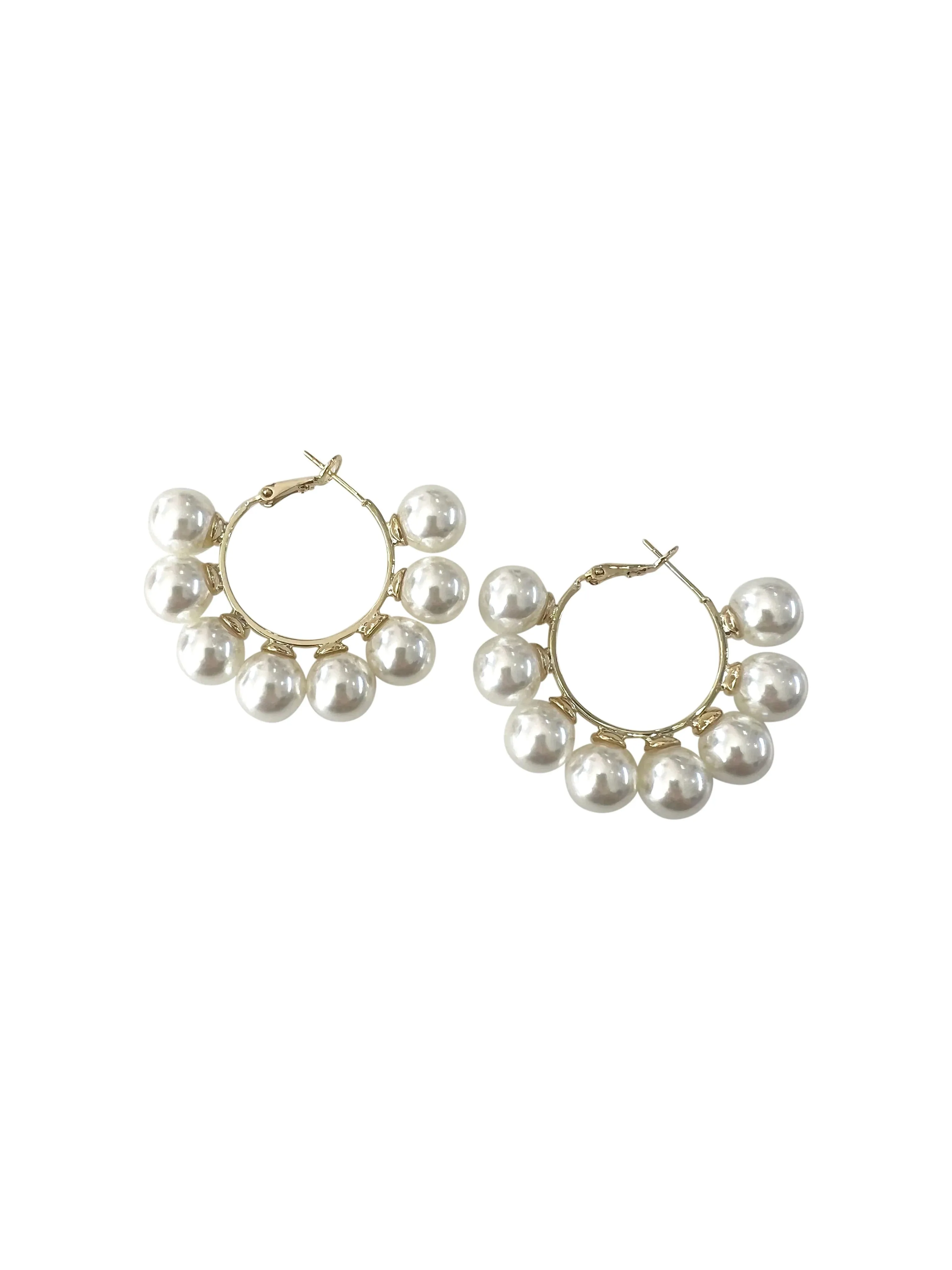 Gemelli Pearl Hoop