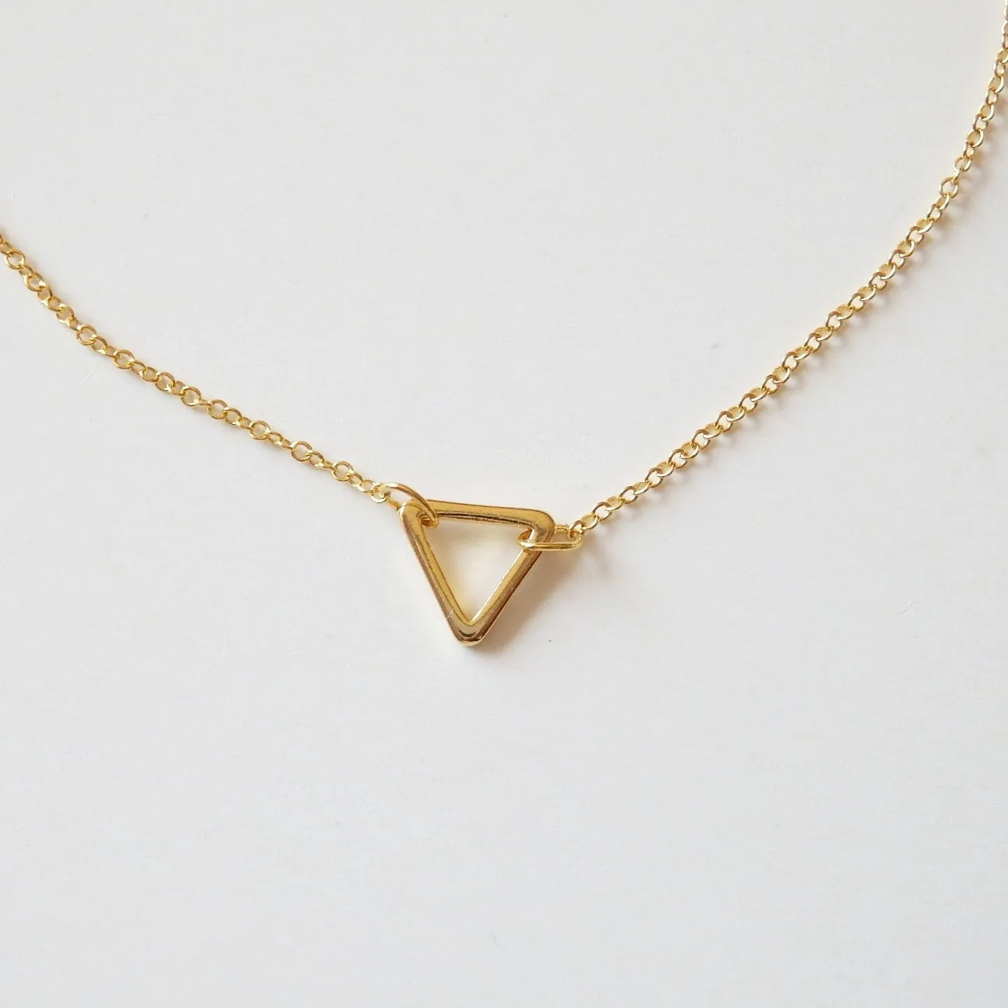 Gold Bracelets Women with Triangle, made of 16k Gold Plated
