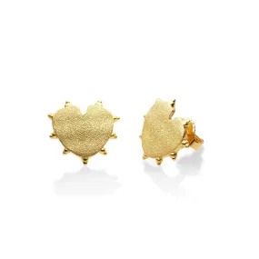 Gold Heart Earrings