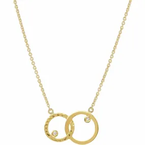 Gold Unity Hoop Necklace