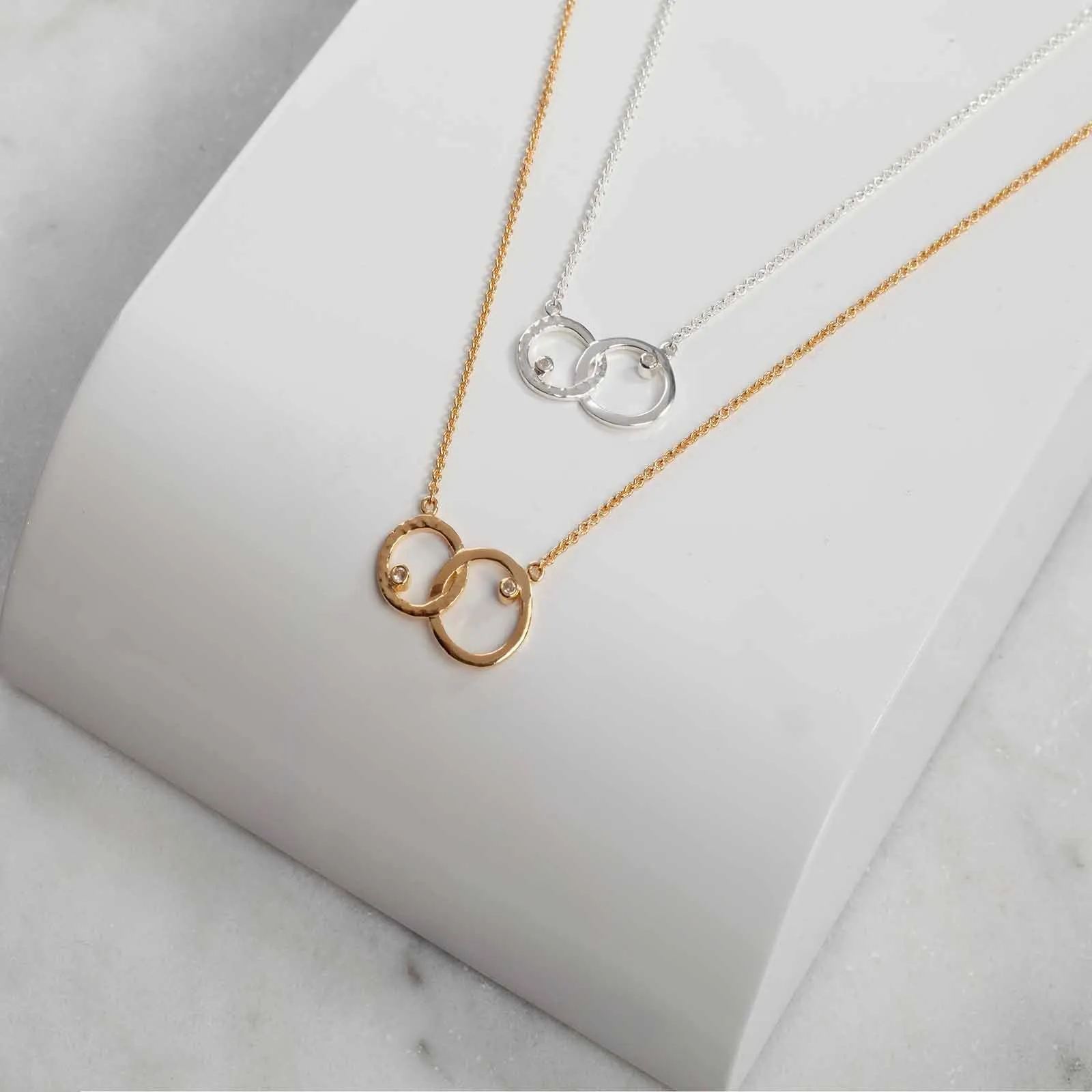 Gold Unity Hoop Necklace