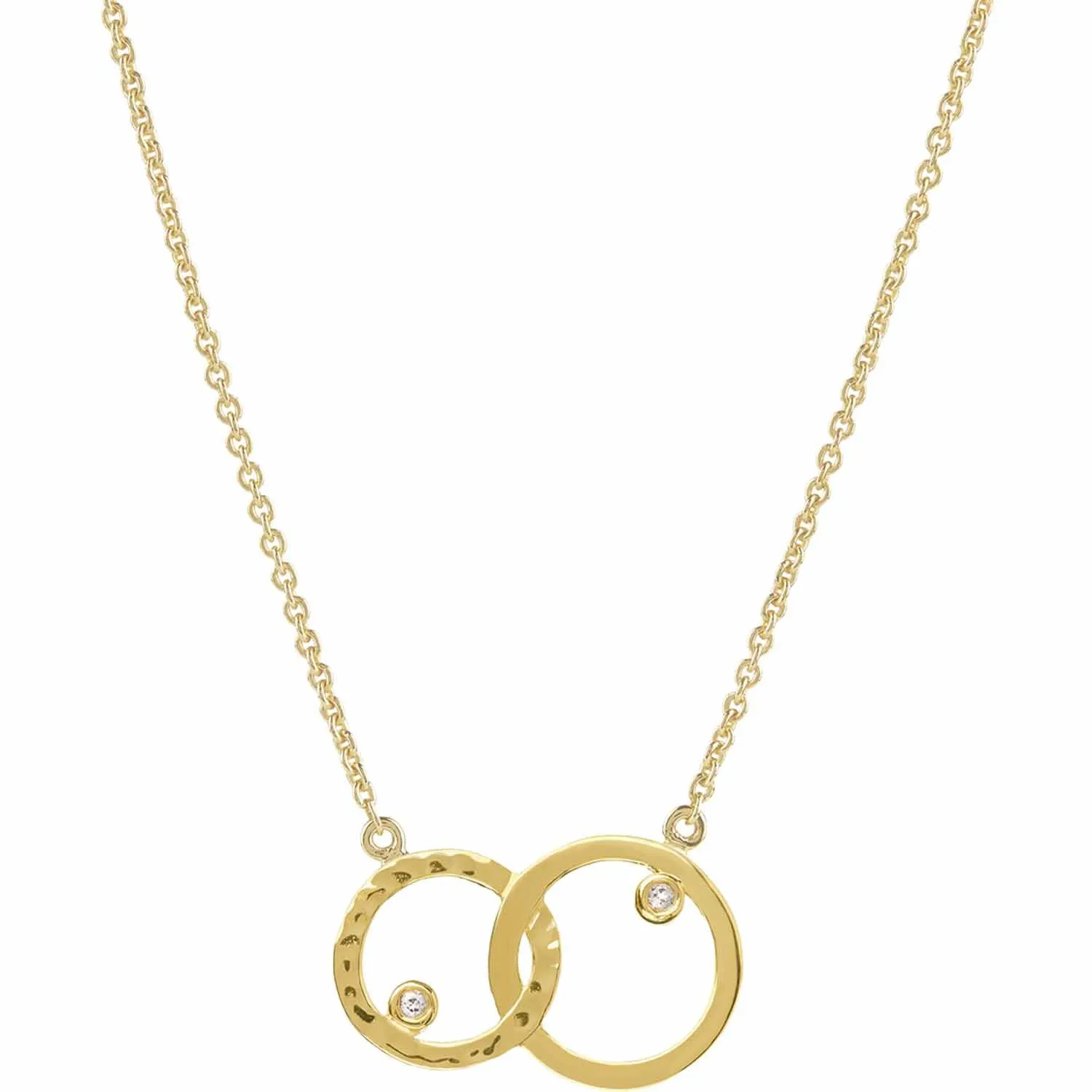 Gold Unity Hoop Necklace