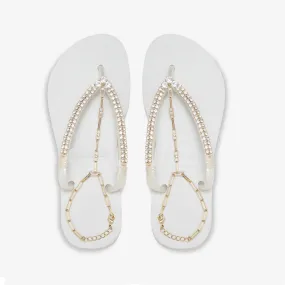 Golden Girl Flip Flops