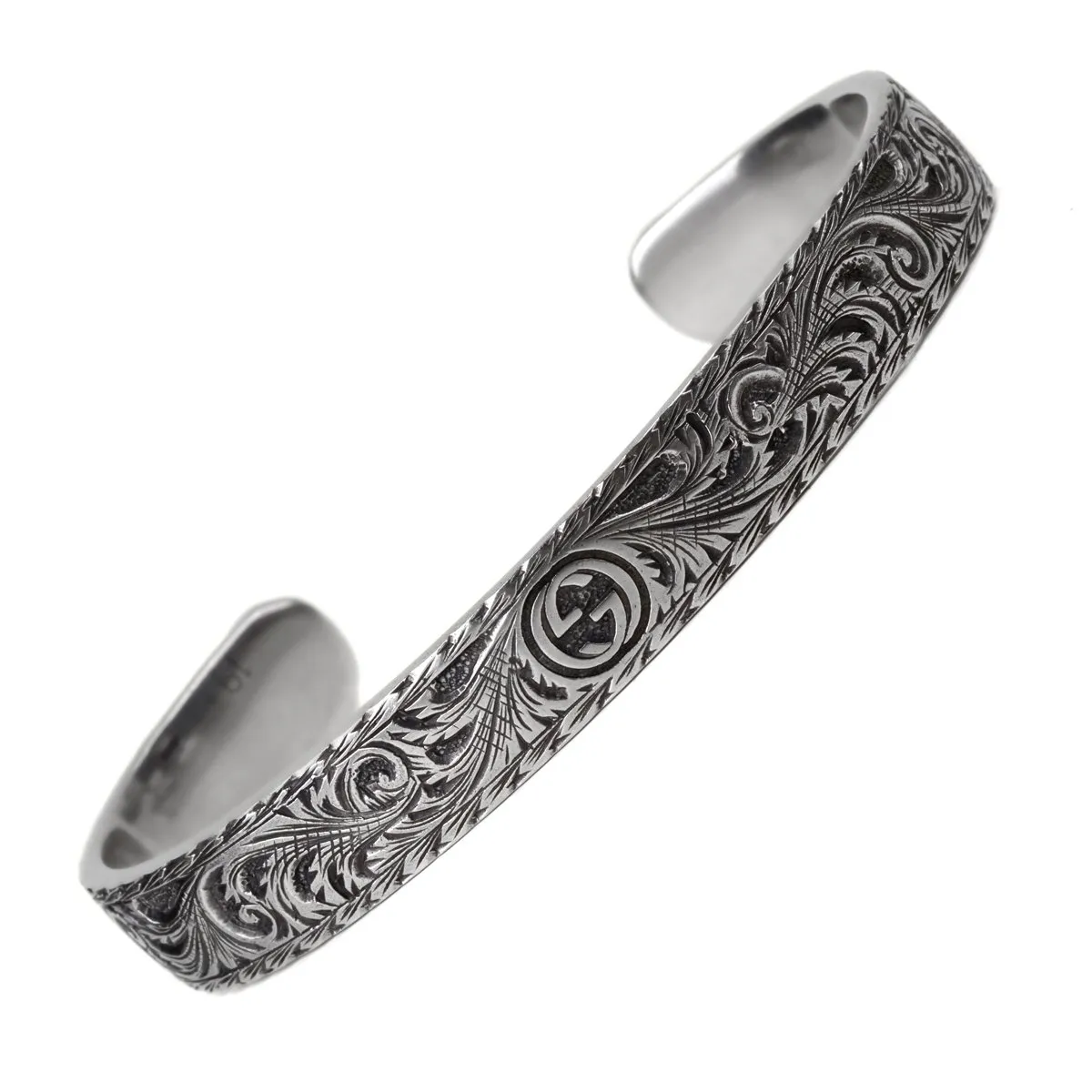 Gucci Cat Silver Cuff Bracelet